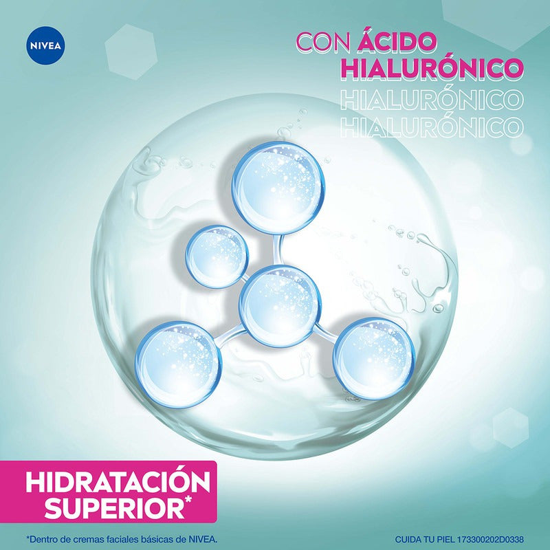 Nivea Gel Facial Refrescante E Hidratante Con Hyaluron 100ml - Grasa/mixta - Día