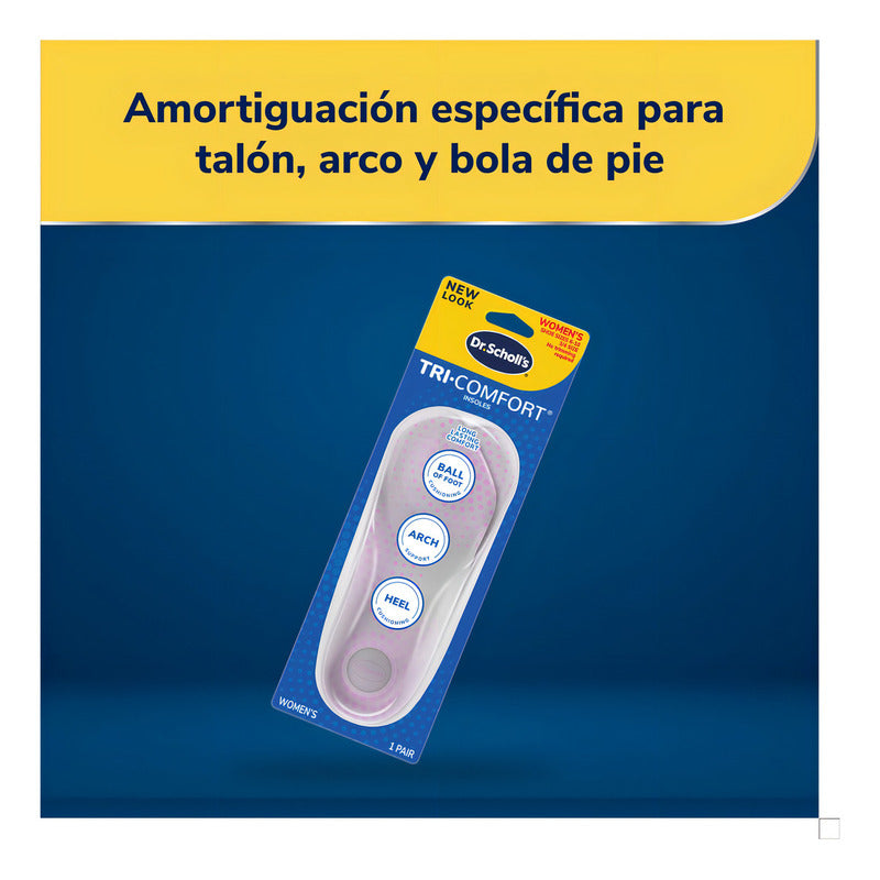 Dr Scholls Pantilla Tri-comfort Dama 1 Par
