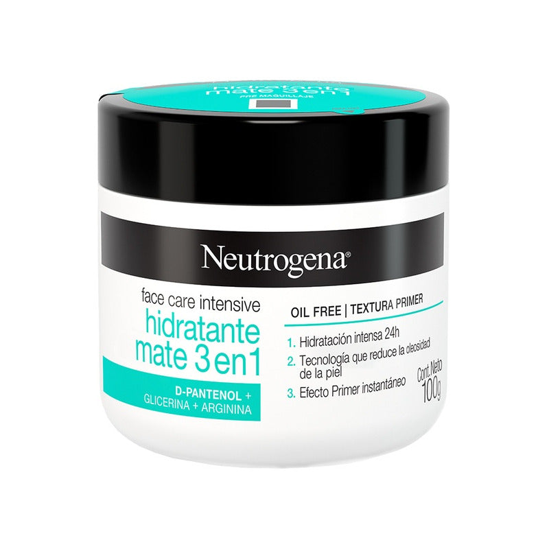 Crema Hidratante Face Care Intensive Mate 3 En 1 D Pantenol 100g Neutrogena