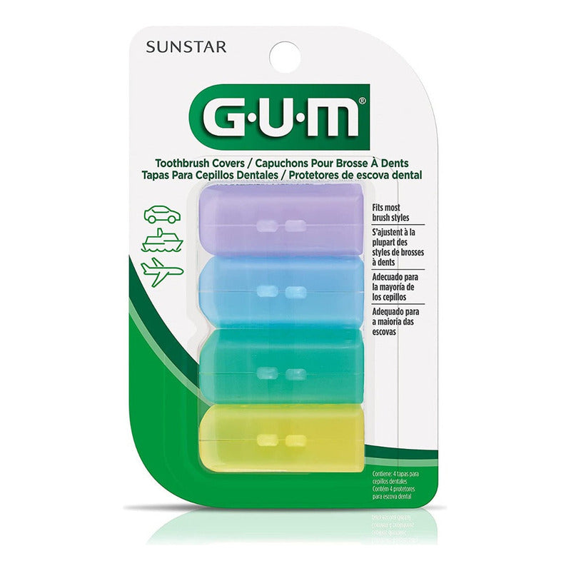 Capuchones Protectores Gum Para Cepillo Dental 4 Uni