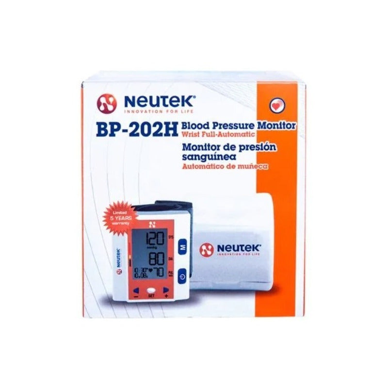 Monitor De Presión Arterial Neutek Bp-202h De Muñeca