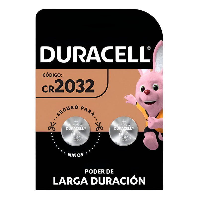 Duracell Pilas Cr2032, Pilas De Botón Litio, 2 Pilas