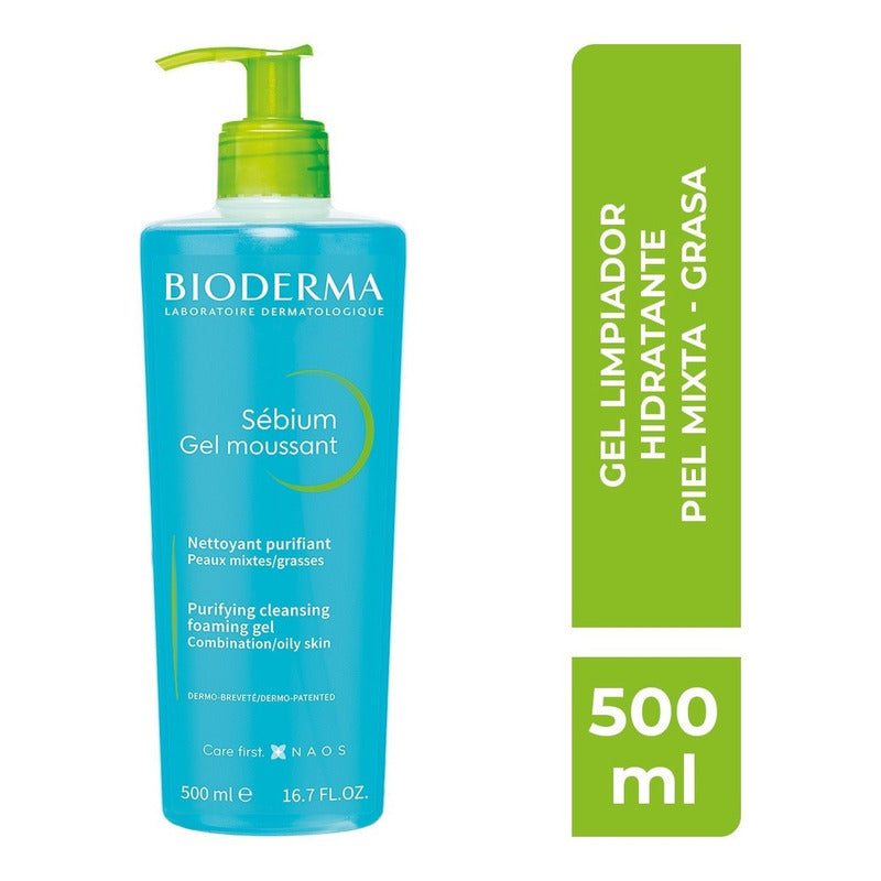 Bioderma Sébium Gel Moussant  Limpia Y Purifica 500 Ml