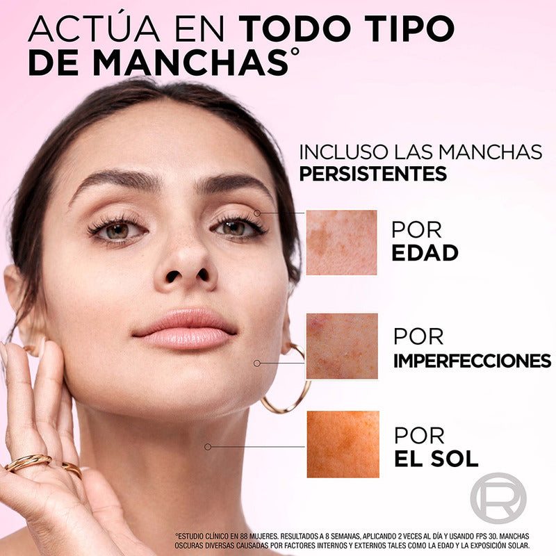 Sérum Anti-manchas Glycolic Bright De L'oréal Paris Todo Tipo De Piel Día/noche