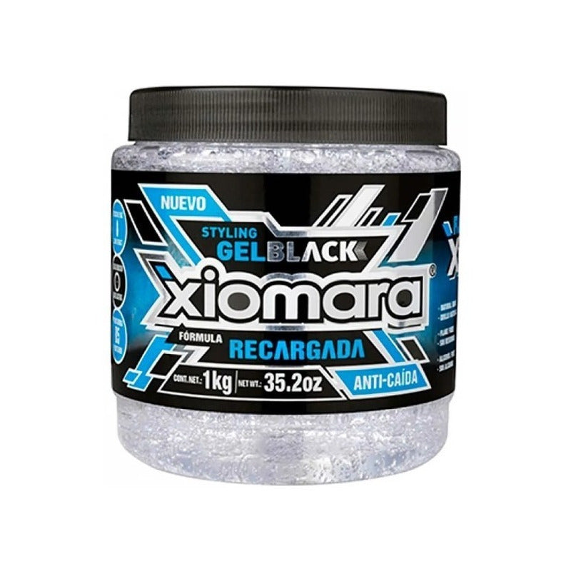 Gel Para Peinar Xiomara Black Recargada Anti Caida 1kg