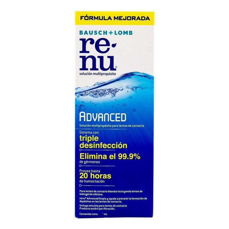Solución Bausch + Lomb Renu Advanced 355ml Con Estuche Para Lentes De Contacto Blandos