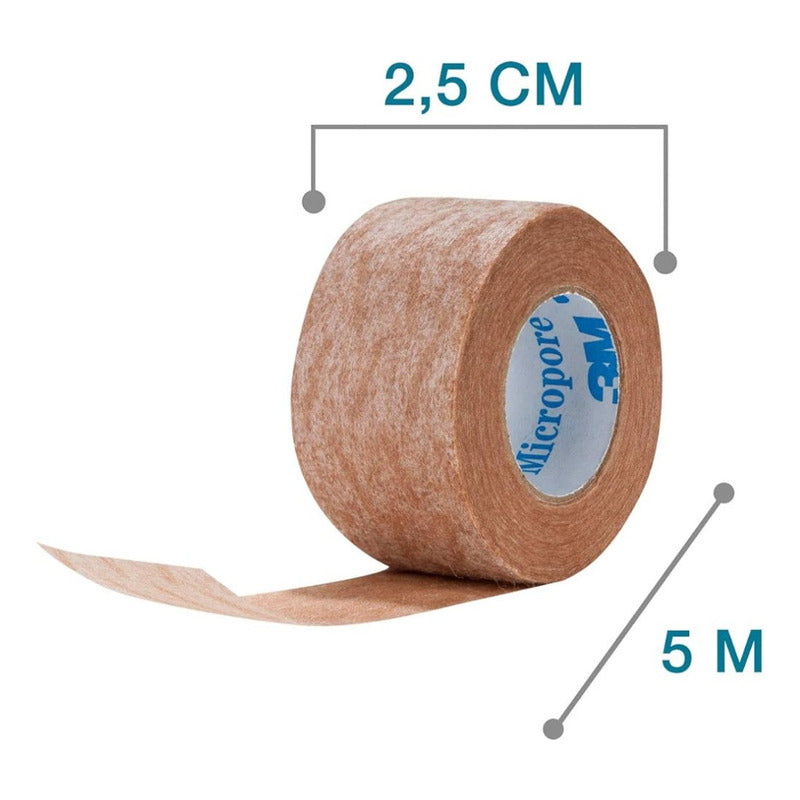 Nexcare Micropore 2.5cm X 5m Cinta Adhesiva De Papel