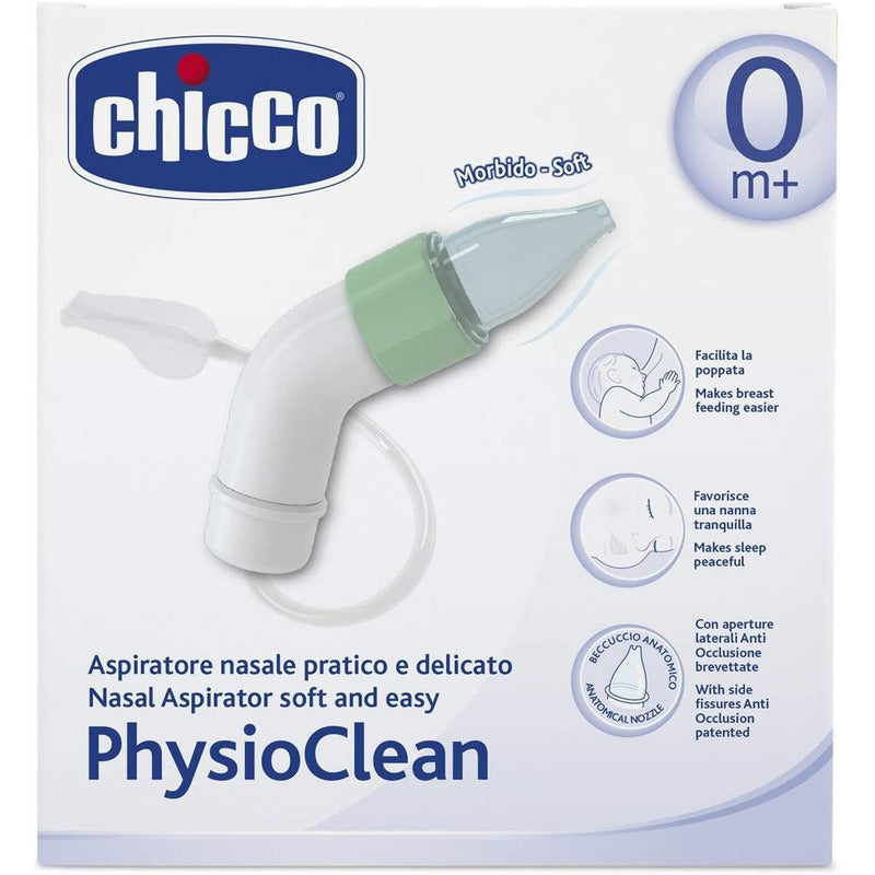 Aspirador Nasal Bebe Chicco Physio Clean Succion Color Verde Verde