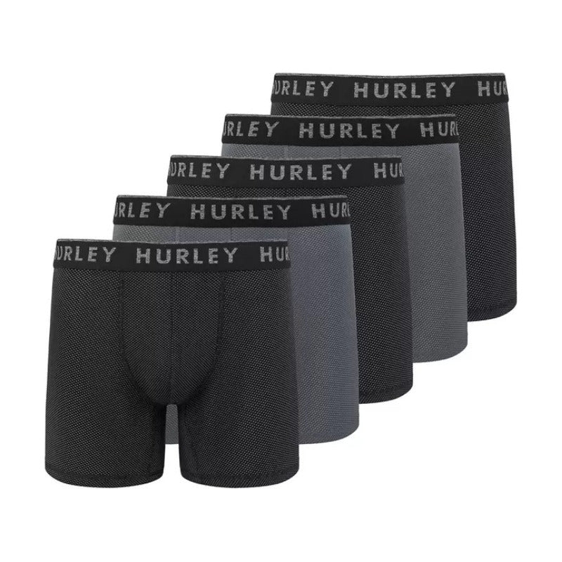 Pack Hurley Bóxer Para Caballero 5 Piezas Negro De Puntos M / M