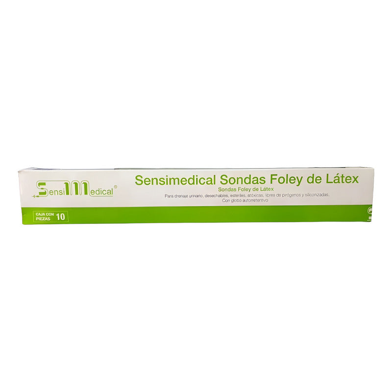 Caja 10 Sonda Foley Latex Sensimedical Dos Vias Globo 5