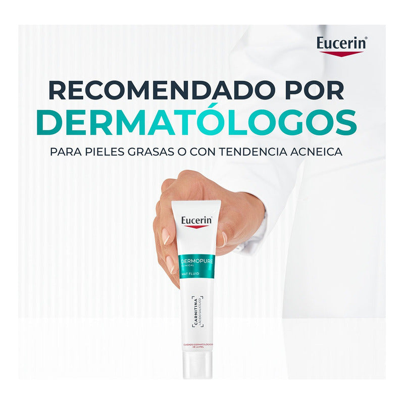 Eucerin Dermopure Fluido Facial Matificante 40ml, Piel Grasa
