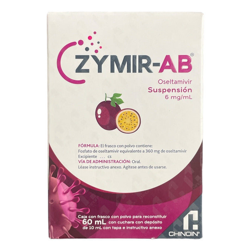 Zymir-ab Oseltamivir Suspensión 6ml Frasco Con Polvo 60ml