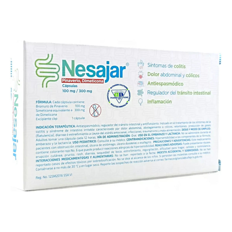 Nesajar Cápsula 100 Mg/300 Mg, 16 Cápsulas