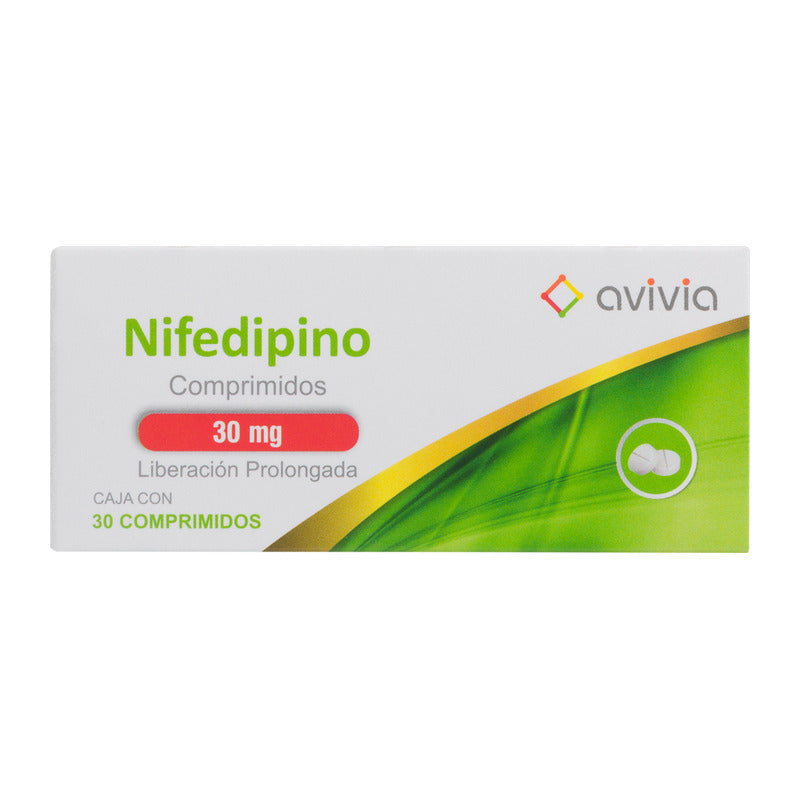 Nifedipino Avivia Nifedipino 30 Mg C/30 Comprimidos - Avivia Pharma, S.a. De C.v. 