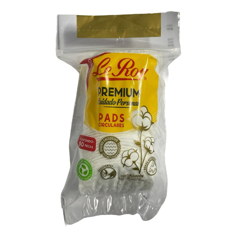 Le Roy Pads Circulares 100% 50 Piezas