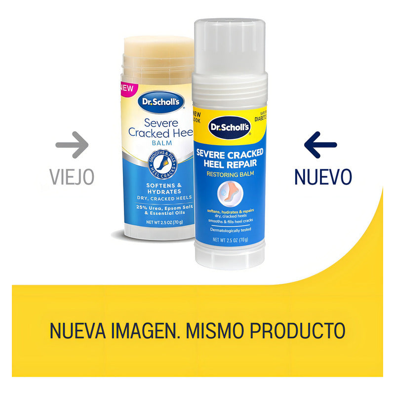 Dr. Scholls Bálsamo Hidratante Reparador | Tratamiento Clínico Para Pies Secos Y Talones Agrietados, Alivia, Suaviza Y Restaura La Piel Con Efecto Protector Y Textura No Grasa De Rápida Absorción
