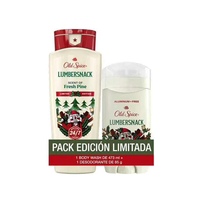Old Spice Holiday Lumbersnack Desodorante85g+bodywash473ml Lumbersnack