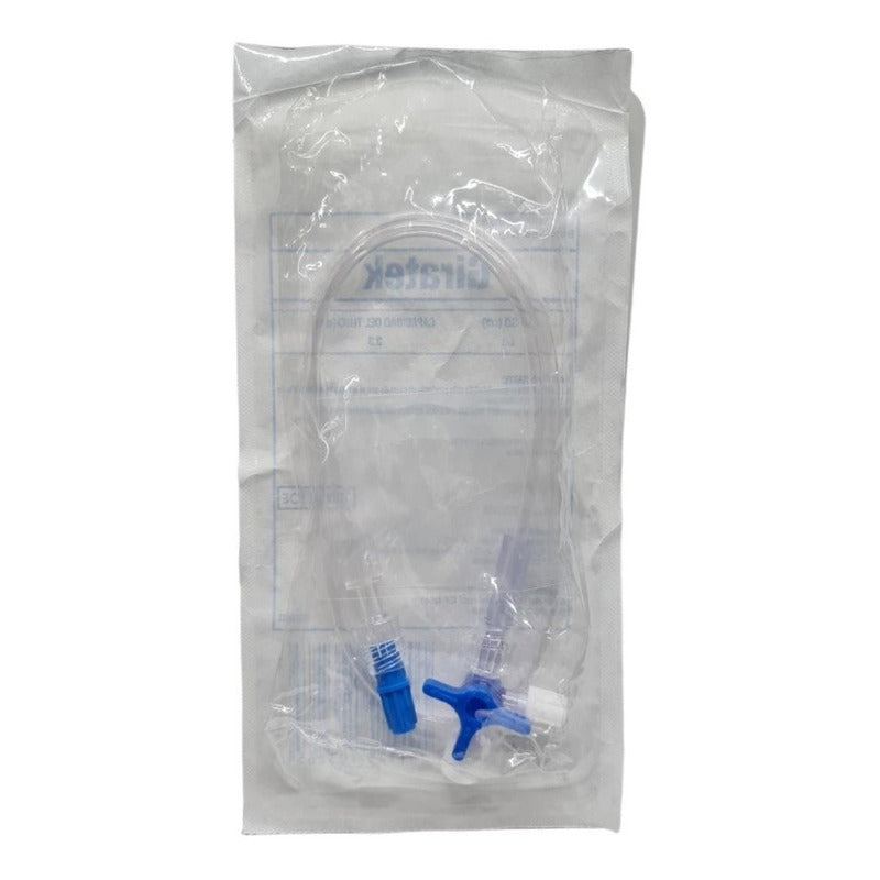 Giratek Llave De 4 Vías Estéril Con Extensión(50cm) 5piezas