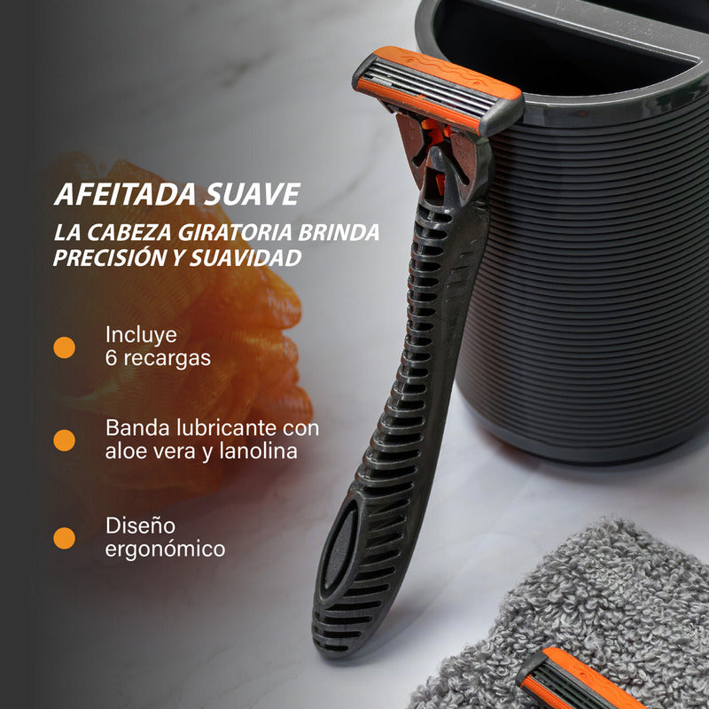 Rastrillo Bic Hybrid Comfort 3 1 Mango Y 6 Cartuchos