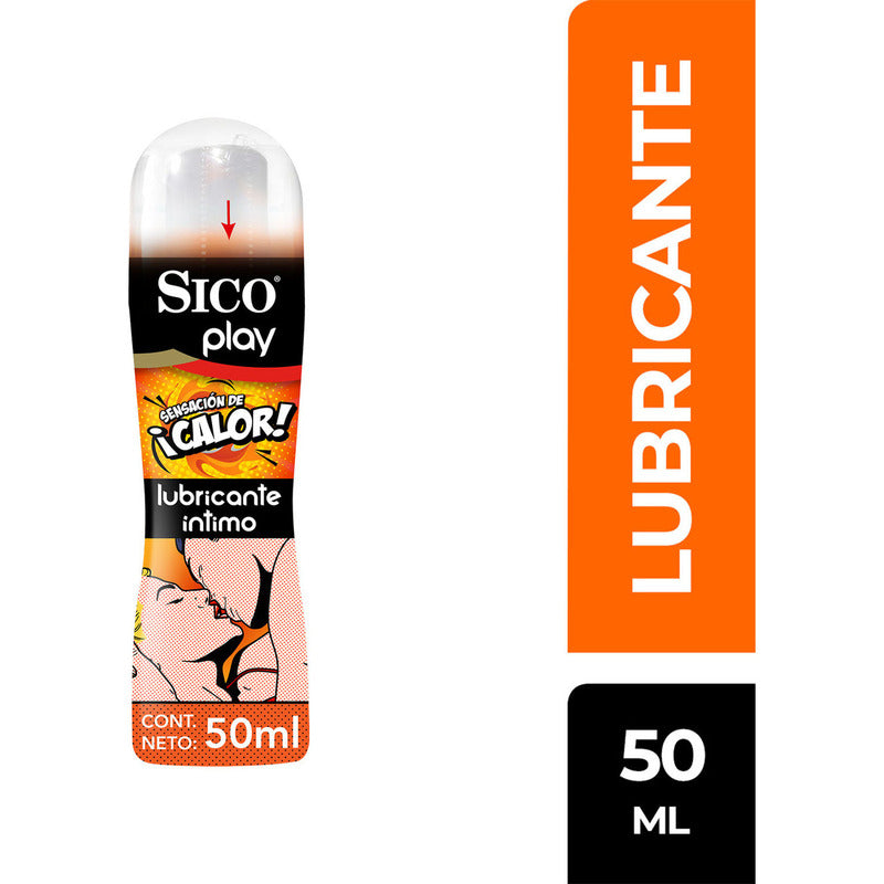 Sico® Play Lubricante Íntimo, Sensación De Calor De 50 Ml
