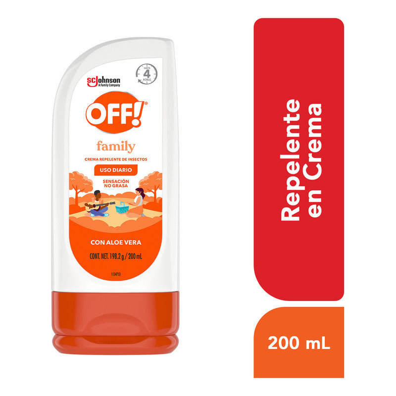 Repelente De Mosquitos En Crema Off Family 200ml