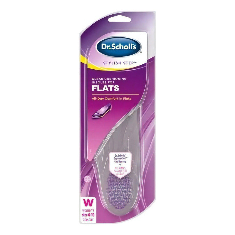 Dr. Scholl's Flats Zapato Bajo Plantillas Transparentes Tamaño De La Plantilla 22-26