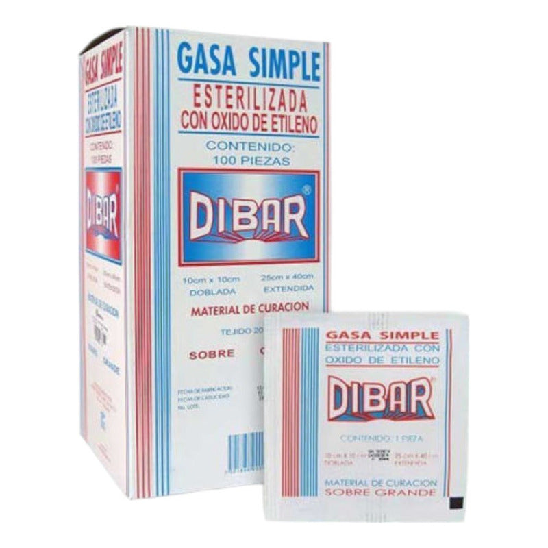 Gasa Dibar Caja 100 Piezas