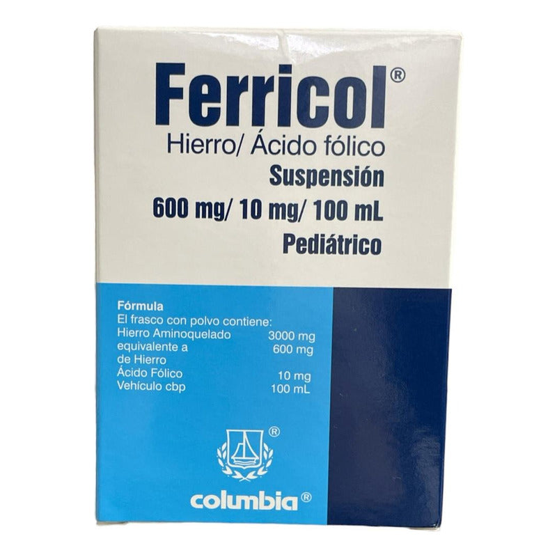Ferricol Hierro / Ácido Fólico Suspensión Pediátrico