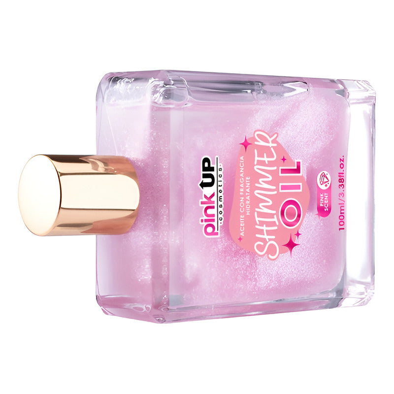 Shimmer Oil Aceite Hidratante Con Glitter Pink Up 100ml Fragancia Pink Scent