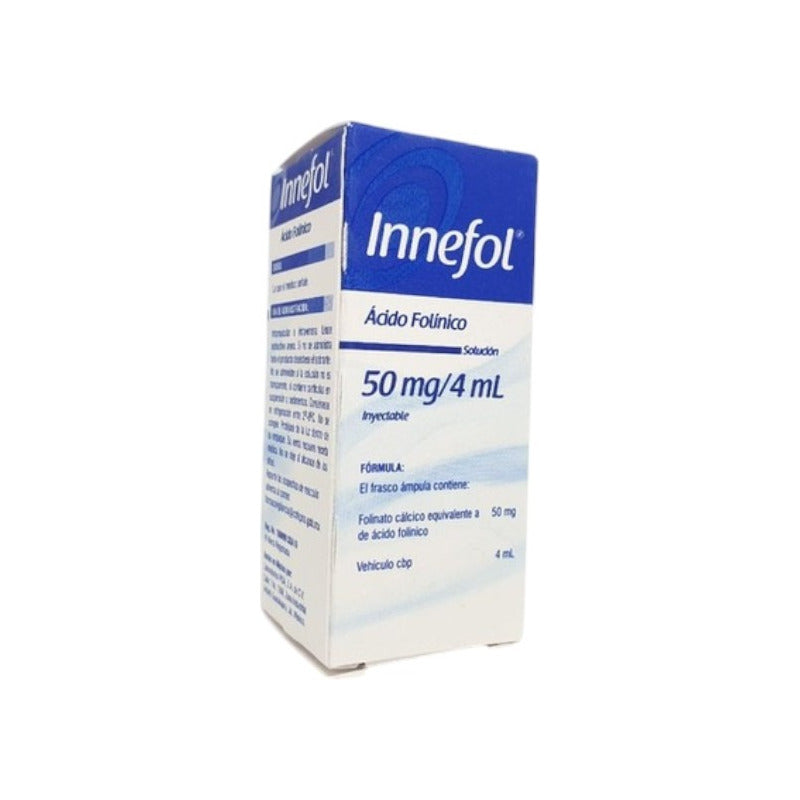 Innefol Pisa Folinato Cálcino 50mg/4ml Inyectable 4ml