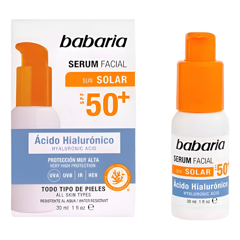 Sérum Facial Hidratante Babaria Fps 50 30ml 100g Todo Tipo De Piel Día/noche