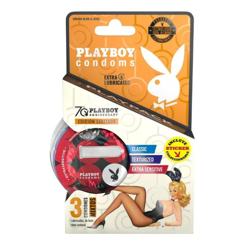 Playboy 3 Condones Mixtos