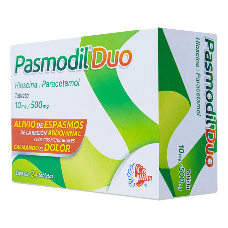 Pasmodil Duo 24 Tabletas 10 Mg 500 Mg Collins