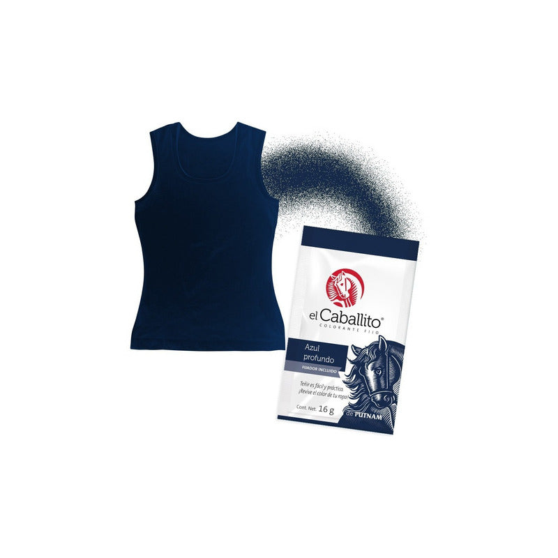 El Caballito Colorante Para Ropa Azul Profundo 16g