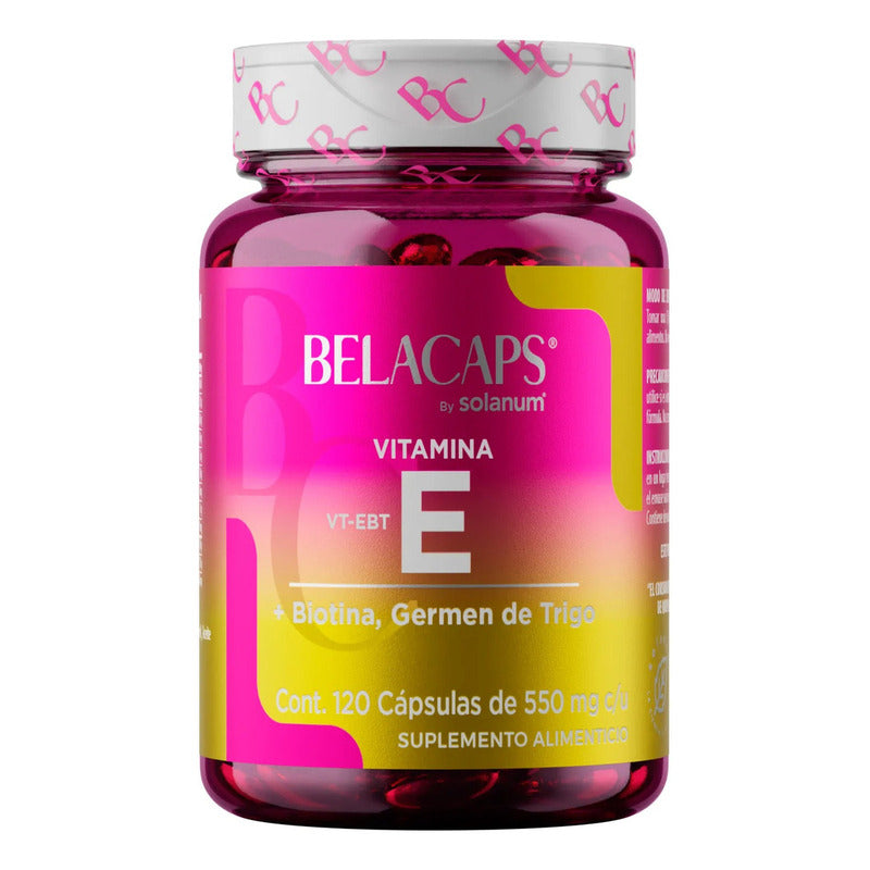 Solanum Vitamina E + Biotina, Germen De Trigo 120 Caps Sfn Sabor Sin Sabor