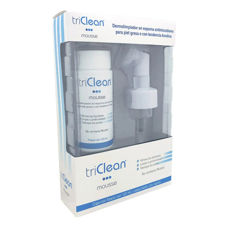 Triclean Mousse Espuma Dermolimpiadora Antimicrobiana Piel Grasa Día/noche 120ml