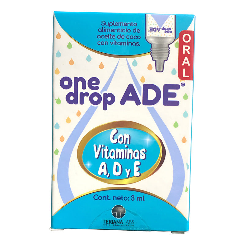 Suplemento De Aceite De Coco Y Vitaminas Ade One Drop 3ml Aceite De Coco