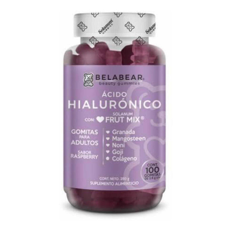 Belabear Ac Hialuronico 100 Gomitas Sabor Frambuesa