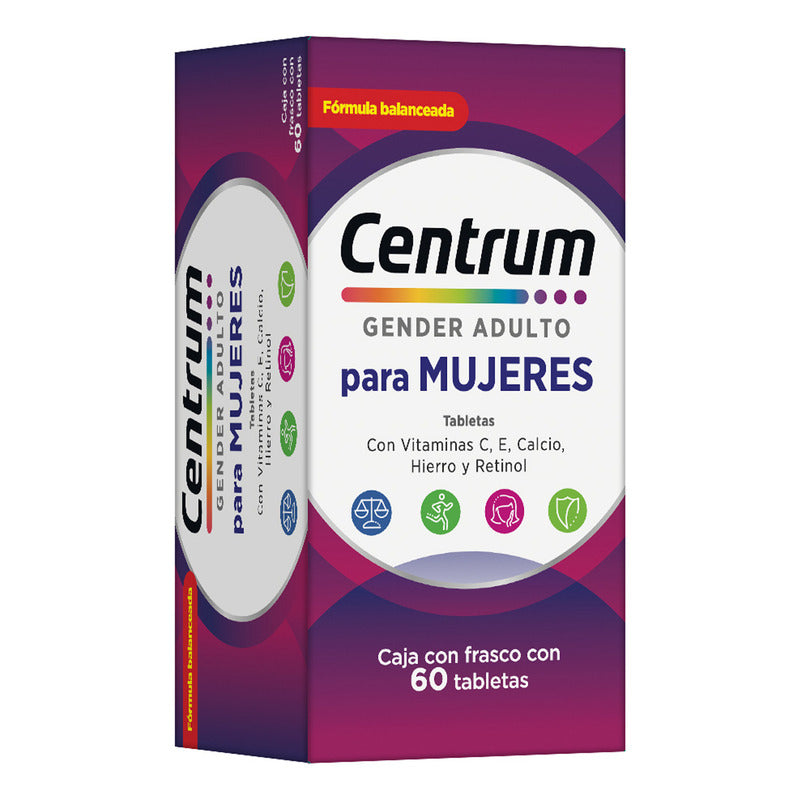 Centrum-gender +50 Mujeres Tabletas, 60 Tabletas