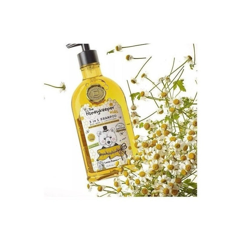 Shampoo Para Bebes Y Niños Miel Organica Y Manzanilla 700 Ml The Honeykeeper