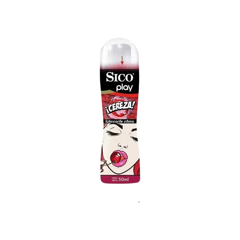 Lubricante Íntimo Sico Play Sabor Cereza 50ml Cereza