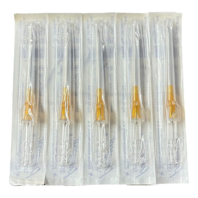 Punzocat Catéter 14gx45mm(1 3/4) Naranja 5 Piezas