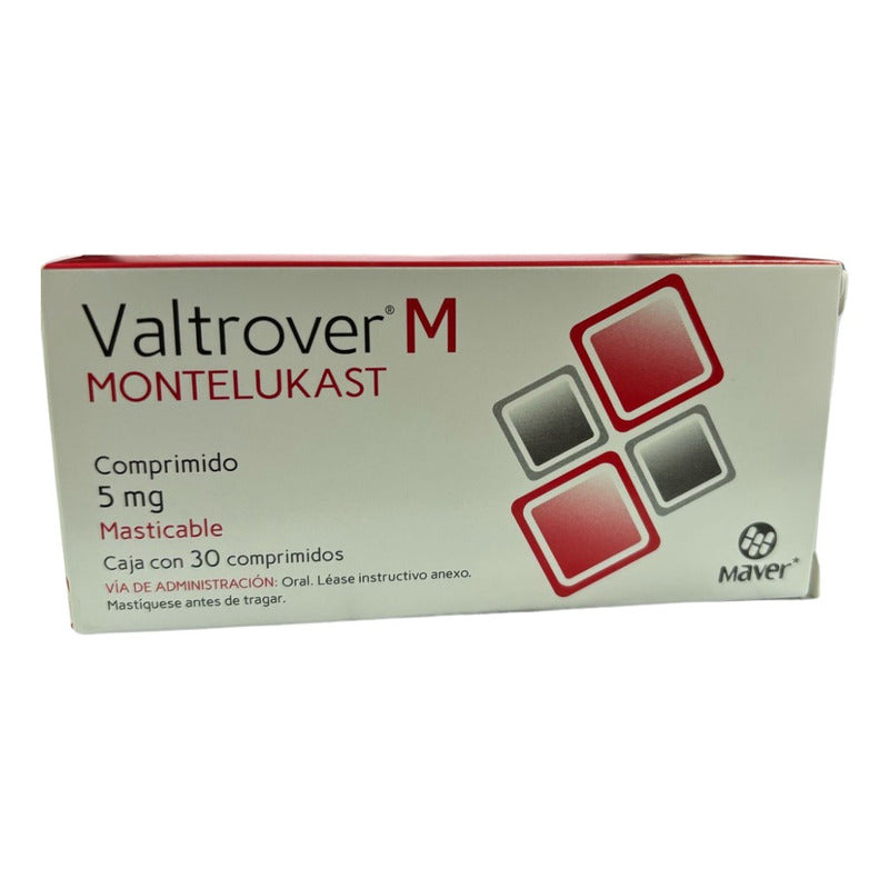Valtrover M Montelukast Caja Con 30 Comprimidos Masticables