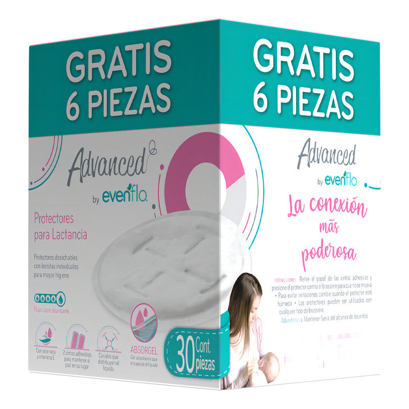 Protectores Para Lactancia Evenflo 30 Piezas