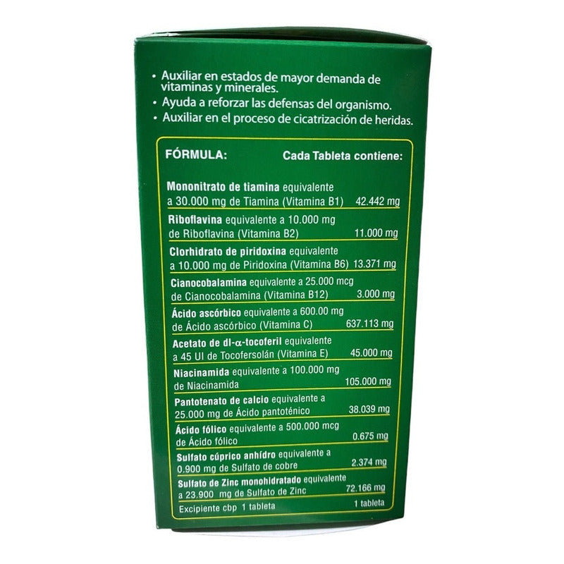 Multivitamínico Stresstabs Pfizer Con Zinc 30 Tabletas Sin Sabor