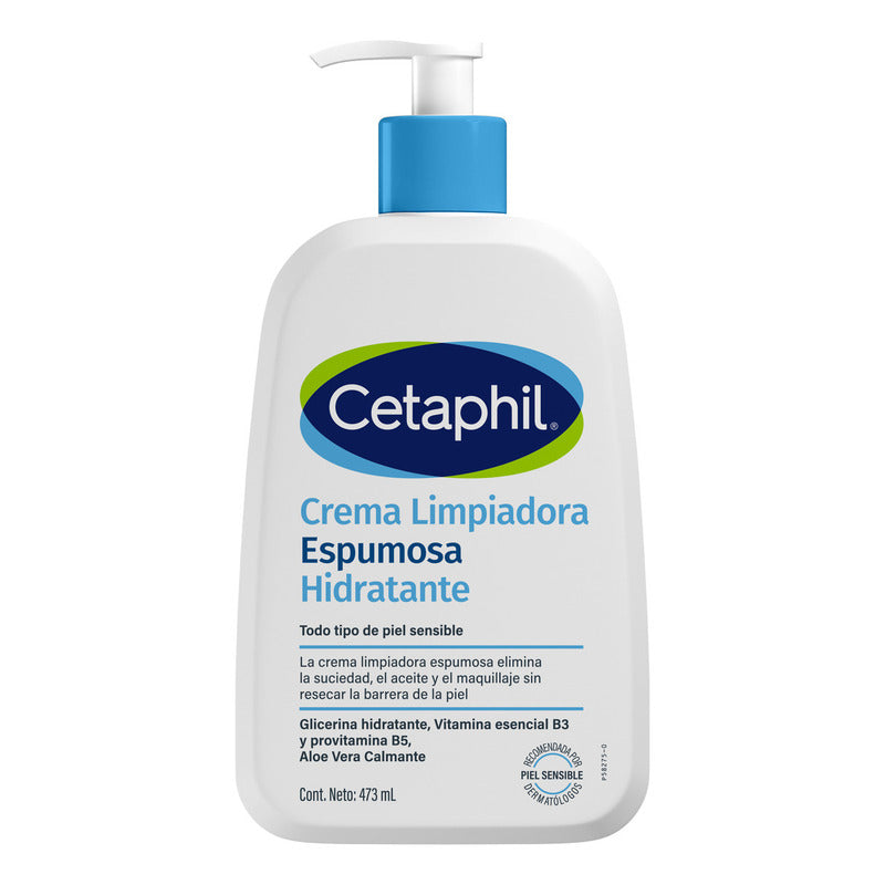 Crema Limpiadora Cetaphil Espumosa E Hidratante 473ml