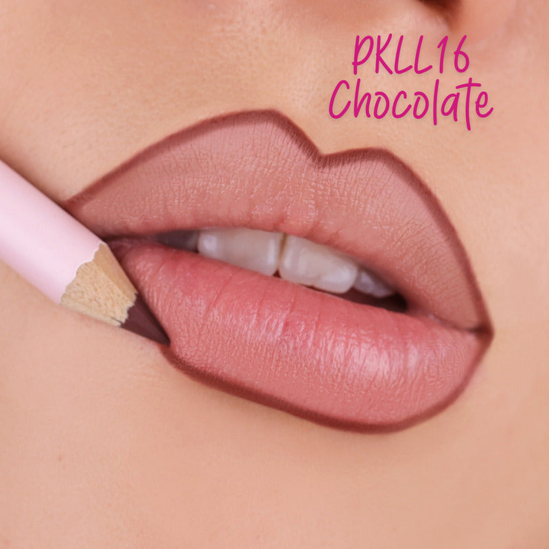 Pink Up Lip Liner Alta Pigmentación Hidrata Máxima Fijación Color Chocolate