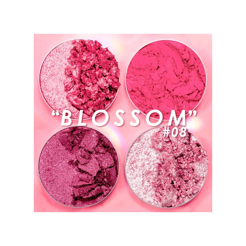 Cuarteto De Sombras Para Ojos Paleta Intensity Glam Pink Up Color 08 Blossom