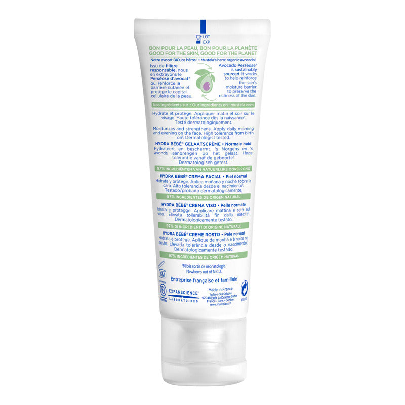 Mustela Crema Facial Hydra Bebé 40ml Piel Normal 40g