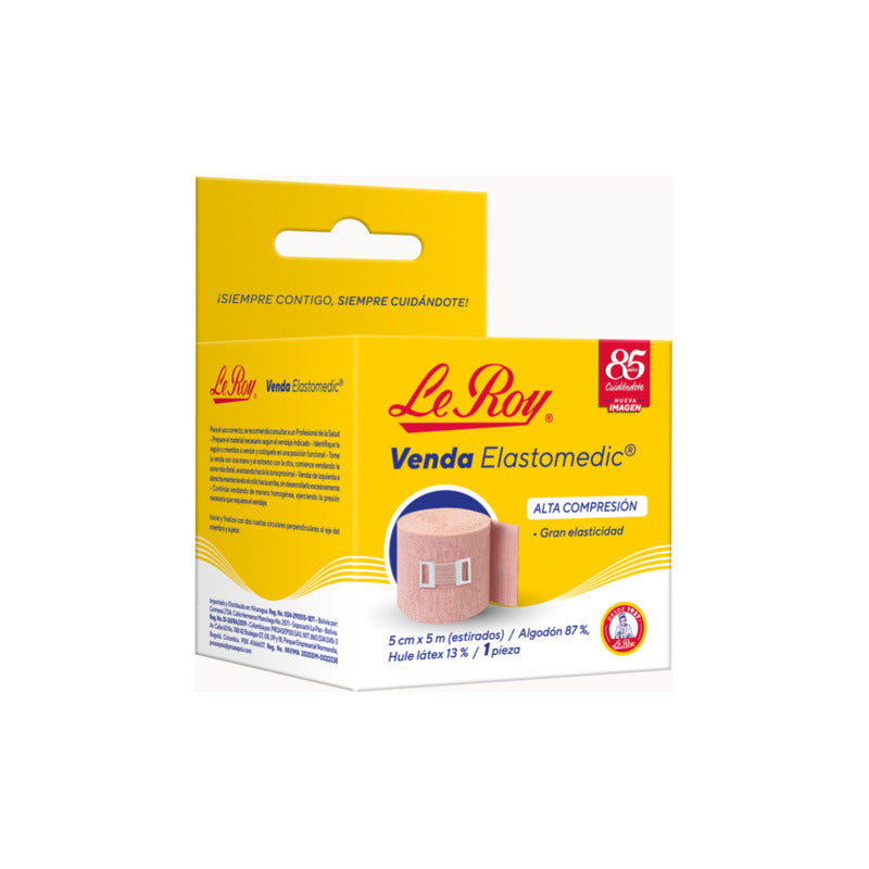 Venda De Alta Comprensión Le Roy 5 Cm X 5 M Caja Con 1 Pieza